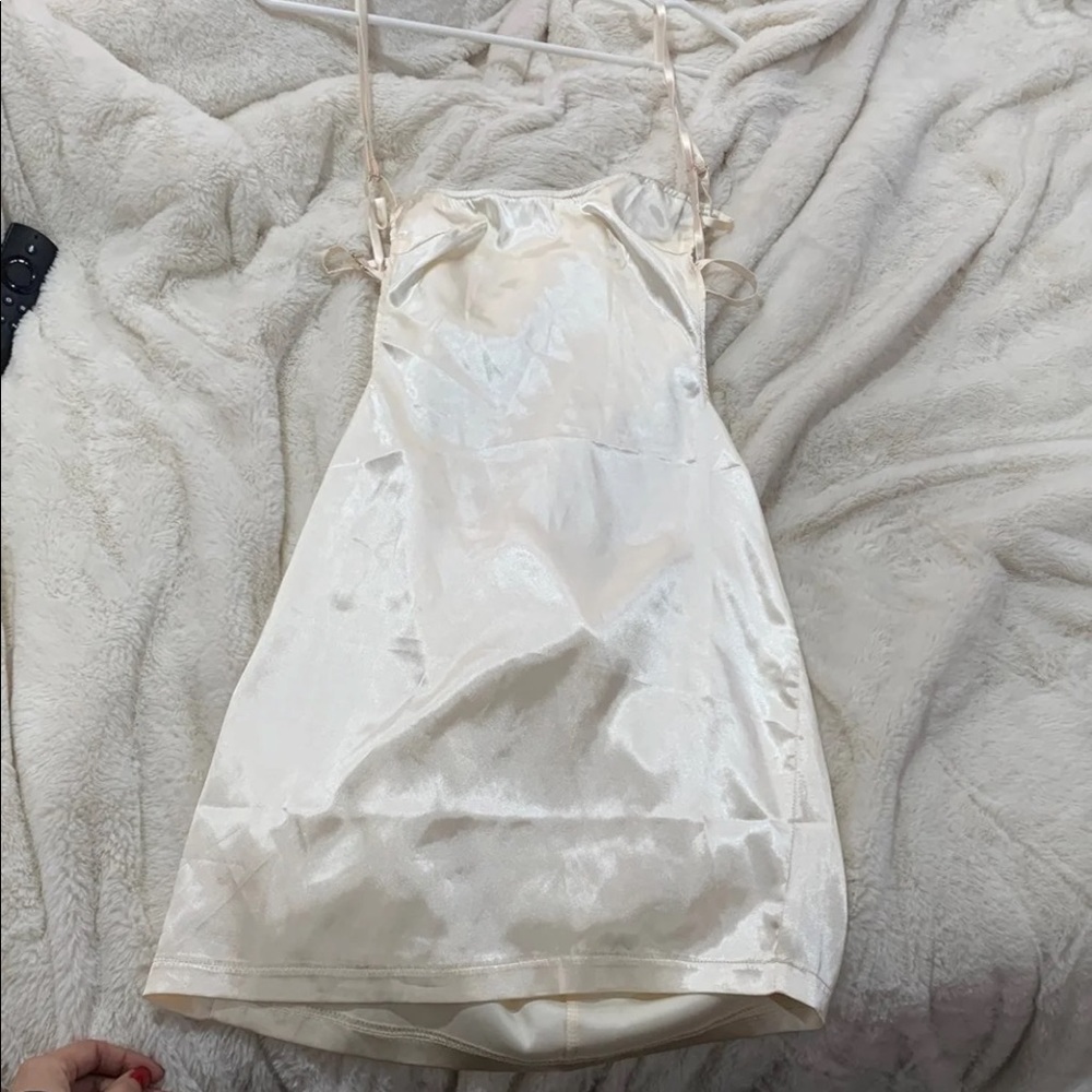 Silk Open Back Dress